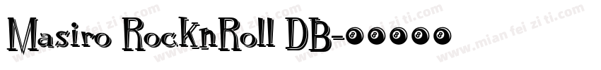 Masiro RocknRoll DB字体转换